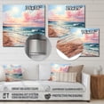 thumbnail image 4 of Designart "Rosy Shoreline Whispers" Nautical & Beach Wall Art Print, 4 of 5