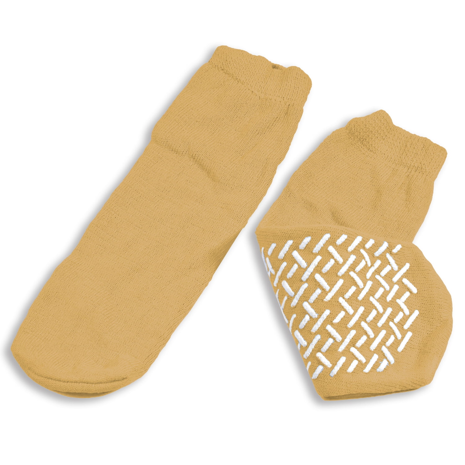 Soft Sole Ankle High Slipper Socks 2183 XLarge 1 Each, Beige Walmart