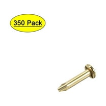 Uxcell 1.2x6mm Tiny Nails Iron Plating Gold Tone 350 Pack