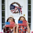 thumbnail image 4 of Independence Day Decorative Garland Props, Star Stripe Printing Cloth Art Wreath Festival Door Wall Hanging Ornament, 4 of 7