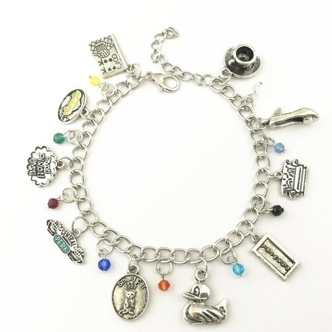Assorted Metal Charm BRACELET Broadway Musical Hamilton 12 Themed Charms 