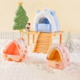 thumbnail image 6 of Hamster Plush Bed Winter Warm Plush Small Pet Cage Sleep Nest for Guinea Pigs, 6 of 20