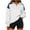 White, variant on UYISJ Quarter Zip Sweatshirts For Women Fall Fashion Long Sleeve Color Block Casual Y2k Activewear Pullover Tops Blue XL