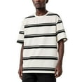 thumbnail image 3 of Plus Size T-Shirts For Men Striped Short Sleeved Loose O-Neck T Shirt Athletic Sport T-Shirt, 3 of 3