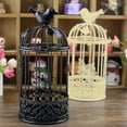 thumbnail image 4 of Clearance Desktop Ornament under $10,Candle Holder Hollow Bird Cage Butterflies Stand For Living Room Decor, 4 of 5