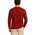 thumbnail image 4 of Turtle Bay New York Men's Long Sleeve Henley shirt in cotton blend with 3 Button Placket & Chest Pocket, 4 of 7