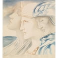 thumbnail image 2 of Simeon Solomon 20x22 Gold Ornate Framed and Double Matted Museum Art Print Titled - Twilight, Pity and Death (1889), 2 of 4
