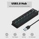 thumbnail image 4 of Divisor De Concentrador Usb 3.0 Alimentado Con Interruptores Individuales Para Computadora (7 Puertos), 4 of 5