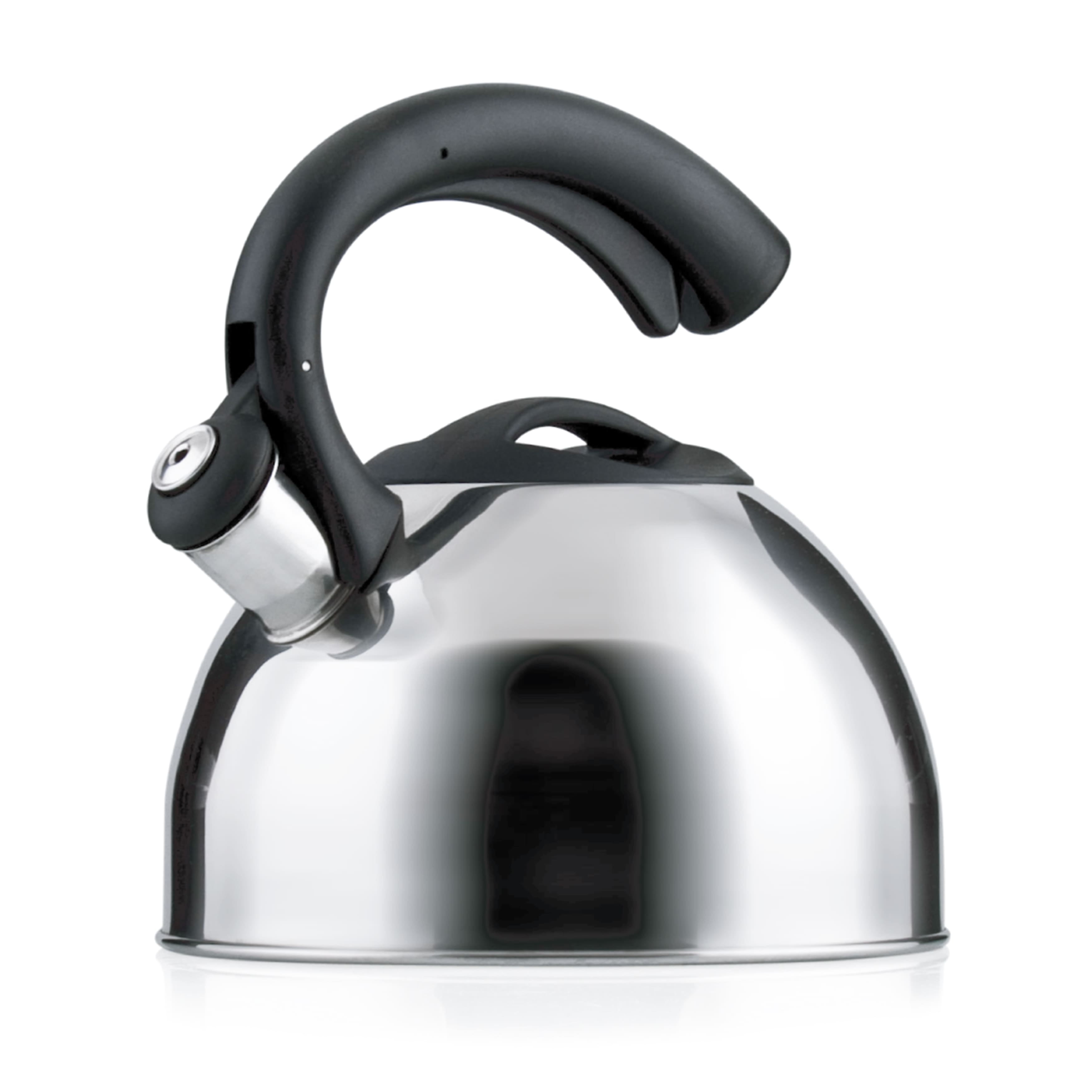 Whistling Tea Kettle with Cool Grip Ergonomic Handle in Stainless Steel