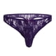 thumbnail image 2 of Gibobby Conjuntos de Lencería Calzoncillos T-back Ropa interior Hombres Encaje Floral Lencería Bikini Semi transparente Íntimos(Morado, XL), 2 of 5