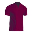 thumbnail image 1 of Men's Summer Leisure Solid Color Contrast Short Sleeve Tops - Stylish Lapel Design for Work and Outdoor Activities, 1 of 2