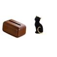 thumbnail image 1 of Dispensador de pañuelos rectangular multifuncional con figura decorativa de gato, de resina, coleccionable, ideal para la cocina, el coche, el salón o, 1 of 8