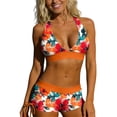 thumbnail image 6 of LYEAA 2 Piece Bikini Swimsuit for Women High Waisted Bathing Suit Tie Side Backless Swim Sets Beach Vacation Swimwear, 6 of 8