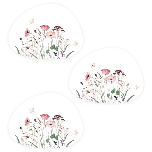 piezas de pequeñas alfombrillas florales occidentales para comida, alfombrillas para mesa de comedor para el hogar, posavasos antideslizantes para Hotel, alfombrillas aislantes
