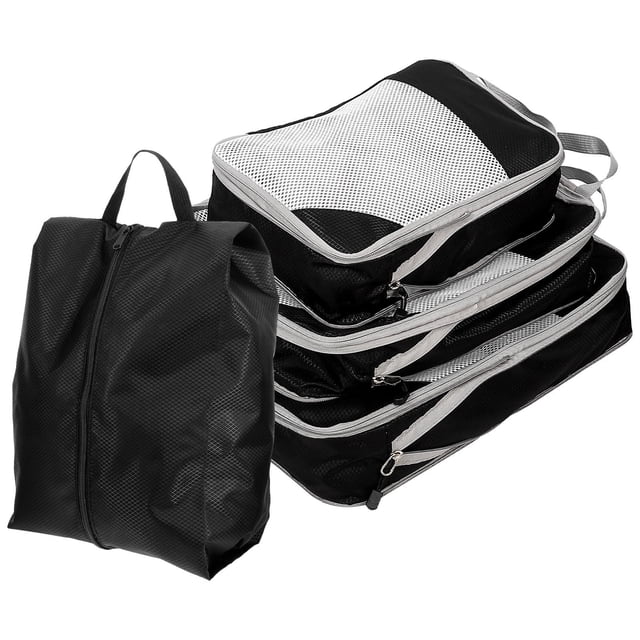 HEALEEP 4Ud Kit De Organizadores De Viaje Para Y Cosméticos En Negro