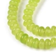 thumbnail image 3 of Dyed Natural White Jade Beads Strands Rondelle Yellow Green 6~6.5x4~4.5mm Hole: 1mm about 86~90pcs/strand 14.57~15.16''(37~38.5cm), 3 of 5