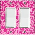 thumbnail image 1 of Metal Light Switch Plate Outlet Cover (Pink Leopard LEO001), 1 of 1