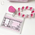 thumbnail image 1 of 1pc, Y2k Kawaii Acrílico Transparente Kpop Badge Holder, Photo Protector, Idol Photo Sleeves, Pink Keychain Stationery, Party Gifts, Children's Gifts, Holiday Gifts, Birthday Gifts, 1 of 4