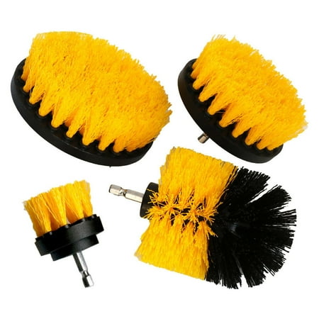 

Brush Accessory Cordless Screwdriver Set 4 Brushes Soft Bristles Cordless Drill Accessory Cleaning Brush