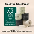 thumbnail image 2 of Papel higiénico ECO BOOM 100% bambú, 3 capas, 48 rollos, 360 hojas, 2 of 6