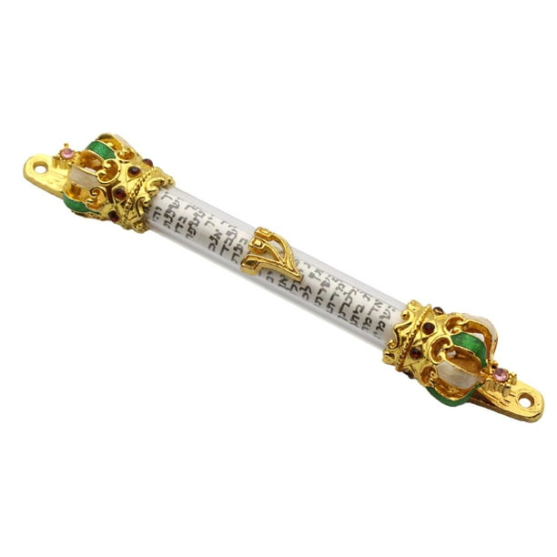 Placa de metal Mezuzah regalo judío Mezuza cubre puerta Mezuzah caso para la pared del hogar Estilo B Yuyangstore Caso Mezuzá
