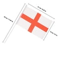 thumbnail image 2 of Luxshiny 50 Pcs Drapeau à Main Portable Drapeaux Nationaux Multi pour Match de Football, 2 of 8