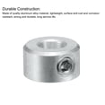 thumbnail image 5 of 2 Packs Set Screw Collars 3/16" Bore, Aluminum Shaft Collars, 7/16" OD and 1/4" Thickness, Set Screw Clamp Collar, 5 of 5