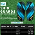thumbnail image 5 of Vizari Unisex Slip-In Soccer Shin Guards for Adults and Youth | Lightweight Protective Gear for Big Kids and Teens - Sky/Black, L, 5 of 5