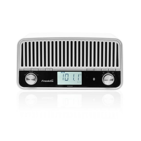 Franklin FR_1 AM_FM Table Radio with Stereo Speakers and Bluetooth