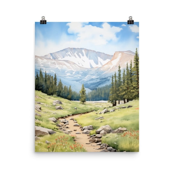 Great Basin National Park Print, Nevada Mountain Landscape Wall Art, Us Travel Print, Countryside Artwork, American Nature Decor Home Decor #173, Unframed Poster Size 8x12