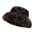thumbnail image 2 of Winter Faux Fur Bucket Hat Unisex Thick Warm Plush Fisherman Cap Fluffy Cold Weather Hat for Outdoor Daily Wear, 2 of 4