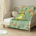 thumbnail image 2 of ARISTURING Frog Mushroom Cute Throw Blankets Soft Warm for Sofa Bed Couch Decor Gift, 2 of 6