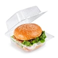 thumbnail image 3 of Clear Takeout Boxes with Stackable Clamshell Design for Visible Food Packing for Picnics, Bakery Packing, and Takeaway Meals., 3 of 4
