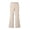 Beige, variant on School Uniform Pants for Girls Elastic Waist Front Zipper Flare Pants Khaki Uniform Pants Back to School Clothes Size 5-16 Years
