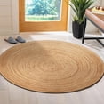 thumbnail image 5 of Savi Home Handwoven Jute Braided Round Area Rug 3 Feet Natural Reversible Farmhouse, 5 of 5