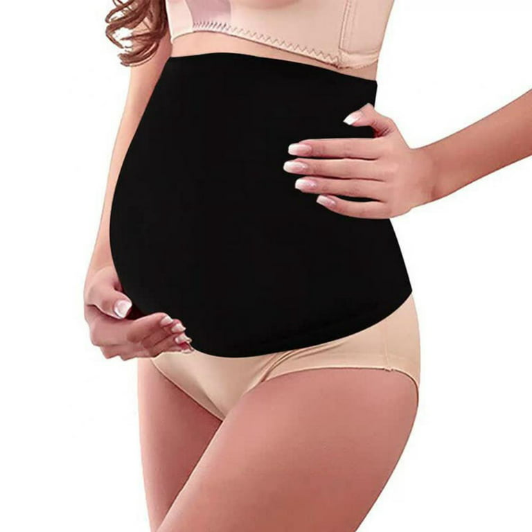 Popvcly Seamless Maternity Belly Band Non-slip Silicone Stretch Belly Belt  Support for All Stage of Pregnancy 