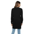 thumbnail image 5 of Uvplove Womens Classic Draped Long Sleeve Open Front Casual Knit Sweater Cardigan,Black,M,S-2XL, 5 of 8