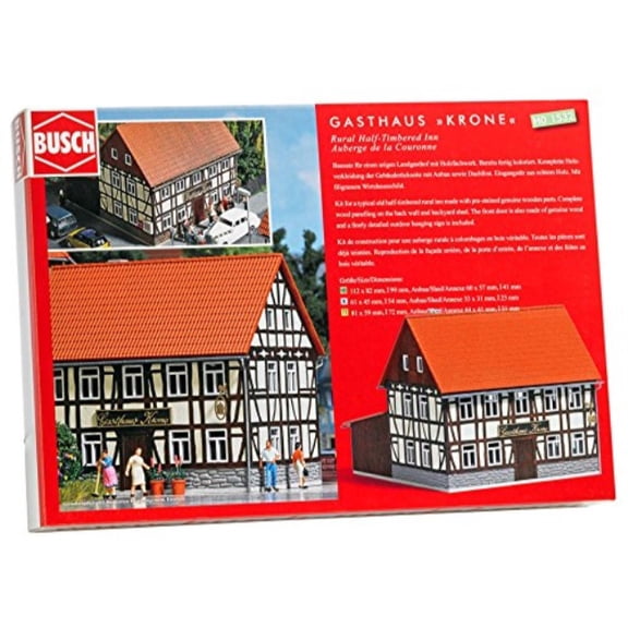 busch 1532 rural half-timbered inn ho structure scale model structure