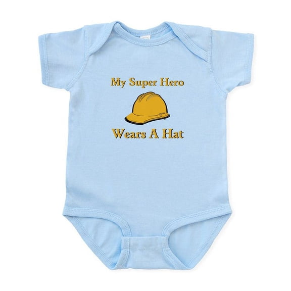 CafePress - My Super Hero Construction Worker Body Suit - Baby Light Bodysuit, Size Newborn - 24 Months