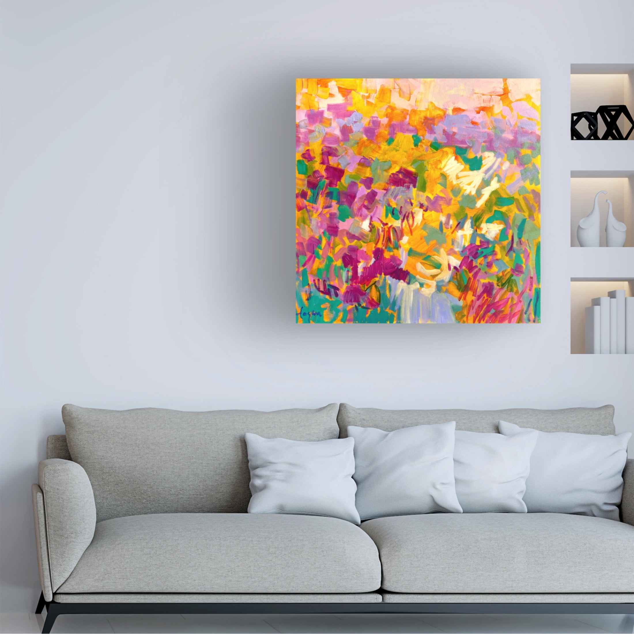 Canvas Wall Art - Dorothy Fagan 'Soaringspirit' Wall Art for Living Room, Bedroom, or Office Décor by Trademark Fine Art - 24 x 24 Inches