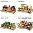 thumbnail image 6 of mDesign Bamboo Adjustable, Expandable Spice Rack Organizer - Natural, 6 of 7