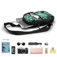 thumbnail image 3 of Lsque Teal Cactus Pattern Chest Package – Foldable Waterproof Chest Bag with Adjustable Shoulder Strap, Double Zipper Compartments & D-Buckle Design, 3 of 7