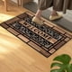 thumbnail image 1 of Alfombra de Entrada, Diseño Floral, Tapete para Interior y Exterior con Respaldo Antideslizante, 60x90cm, Atrapa Suciedad para Pasillo, Cocina, 1 of 6