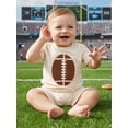 thumbnail image 4 of BemeyourBBs Toddler Baby Boy Football Avocado Bee Outfit Infant Boys Summer Clothes Embroidery Short Sleeve T shirt Top and Shorts Set Pockets, 4 of 9