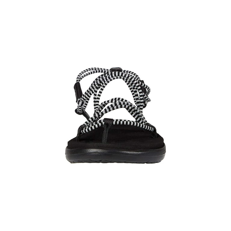Teva Voya Infinity Stripe Black Bright White Walmart Com