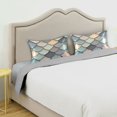thumbnail image 3 of Yayeee Pillowcase Queen Size Set of 2 Satin Wrinkle Resistant Pillow Case, Green Art Pattern, 3 of 7