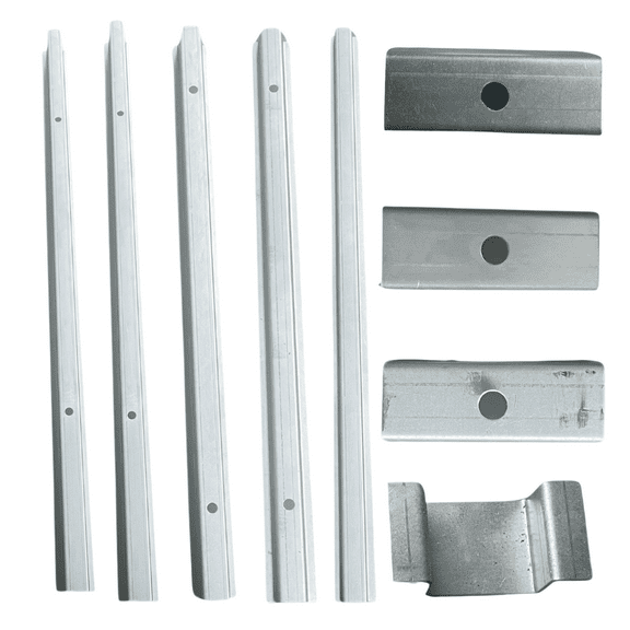 Full Set Truck Bed Support Rail 1999 - 2017 Ford Super Duty F-250, F-350 8ft Bed (long Bed) 1000704