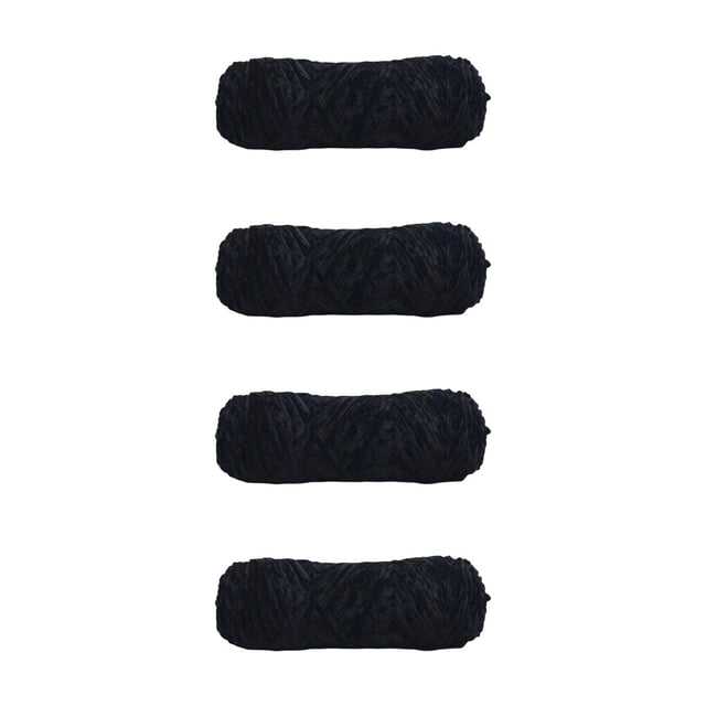 Maoww 4pcs Velvet Yarn Ball Crochet Knitting DIY Roving Scarf Shoes Doll Blanket Thickness Warm Thread