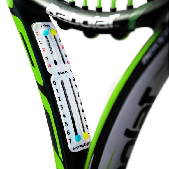Marcador de tenis portátil Scoring Racket Scoring Right, paquete de 2