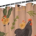thumbnail image 3 of Beige Chicken Cartoon Pattern Shower Curtain 84"x72" ,Bathroom Decorative Shower Curtains Set with 12 Hooks,Modern Waterproof Washable Shower Curtain, 3 of 6